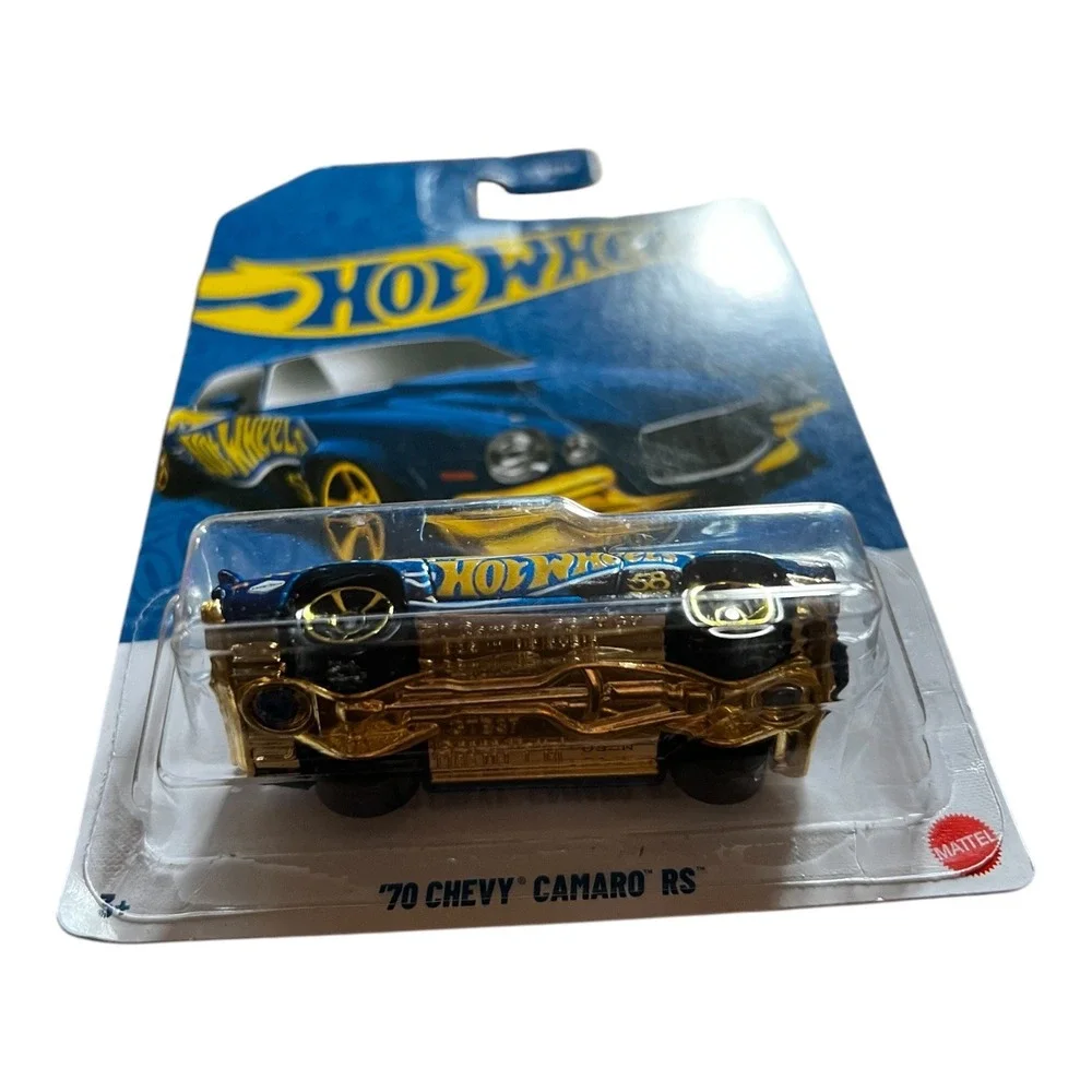 Hot Wheels 2023 '70 Chevy Camaro RS Blue 3/6 HDH54 Diecast Muscle Car 1:64